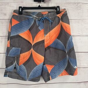 Tommy Bahama Swim Trunks Medium Floral Print Swim Lined Board‎ Shorts Beach Surf